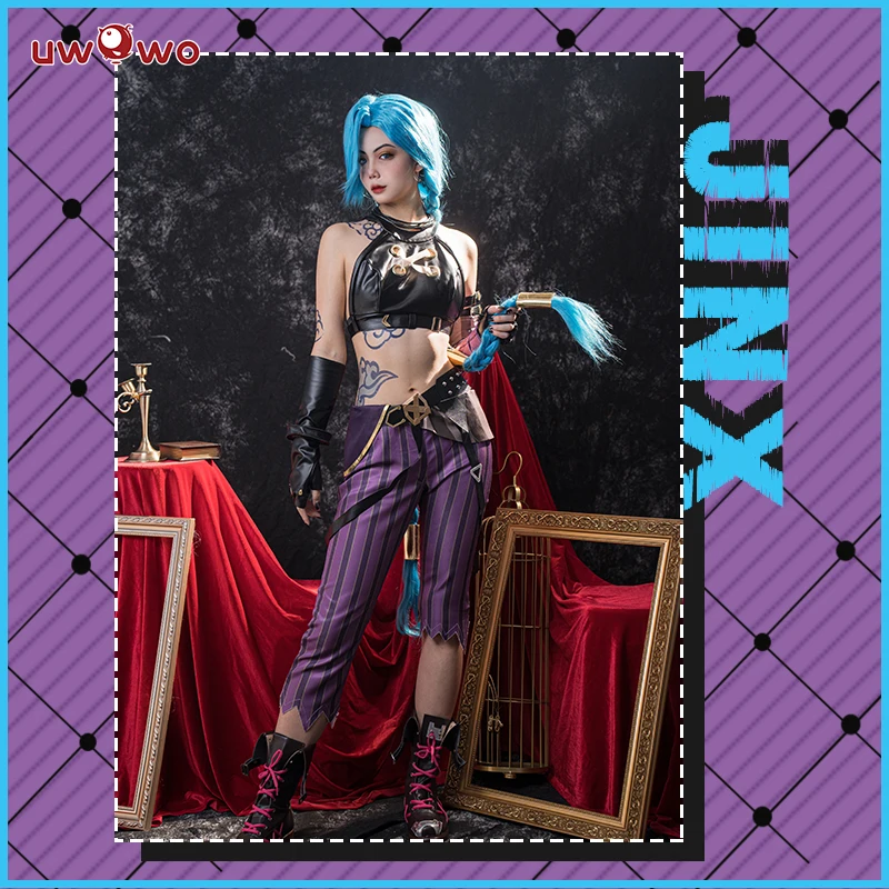 UWOWO ゲームジンクスコスプレ LOL アーケインジンクス衣装 XS
