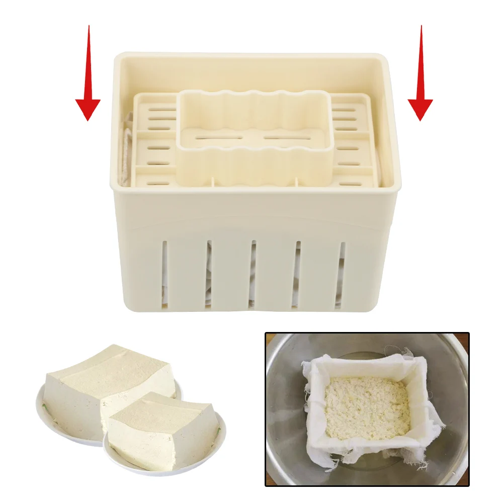 Description Picture 5 of itemDIY Tofu Mold Soybean Curd Tofu Making Mold Kitchen Gadgets Homemade Plastic Tofu Press Mould Kitchen Cooking Tool Set