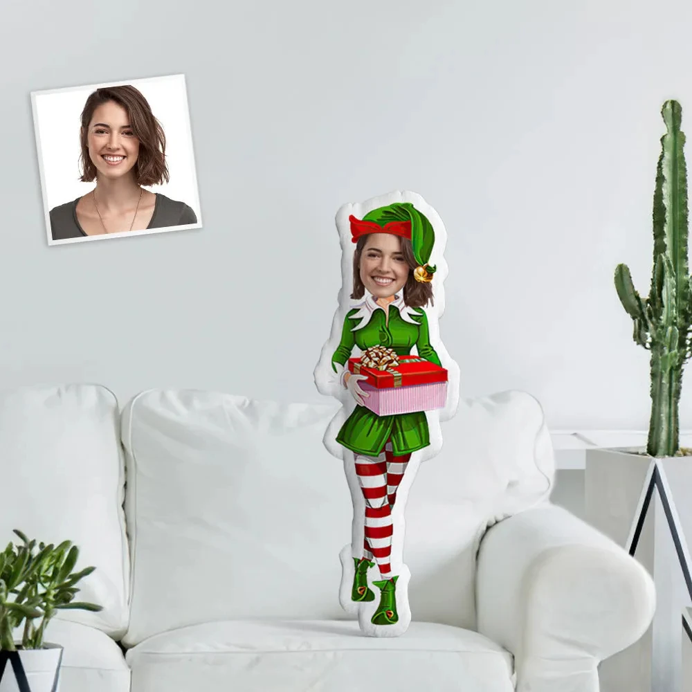 Einzigartiges, personalisiertes, cooles, schönes Weihnachtsmann-Wurfkissen, verschiedene Weihnachtsfarben, Minime-Wurfkissen, unverwechselbares Weihnachtsgeschenk