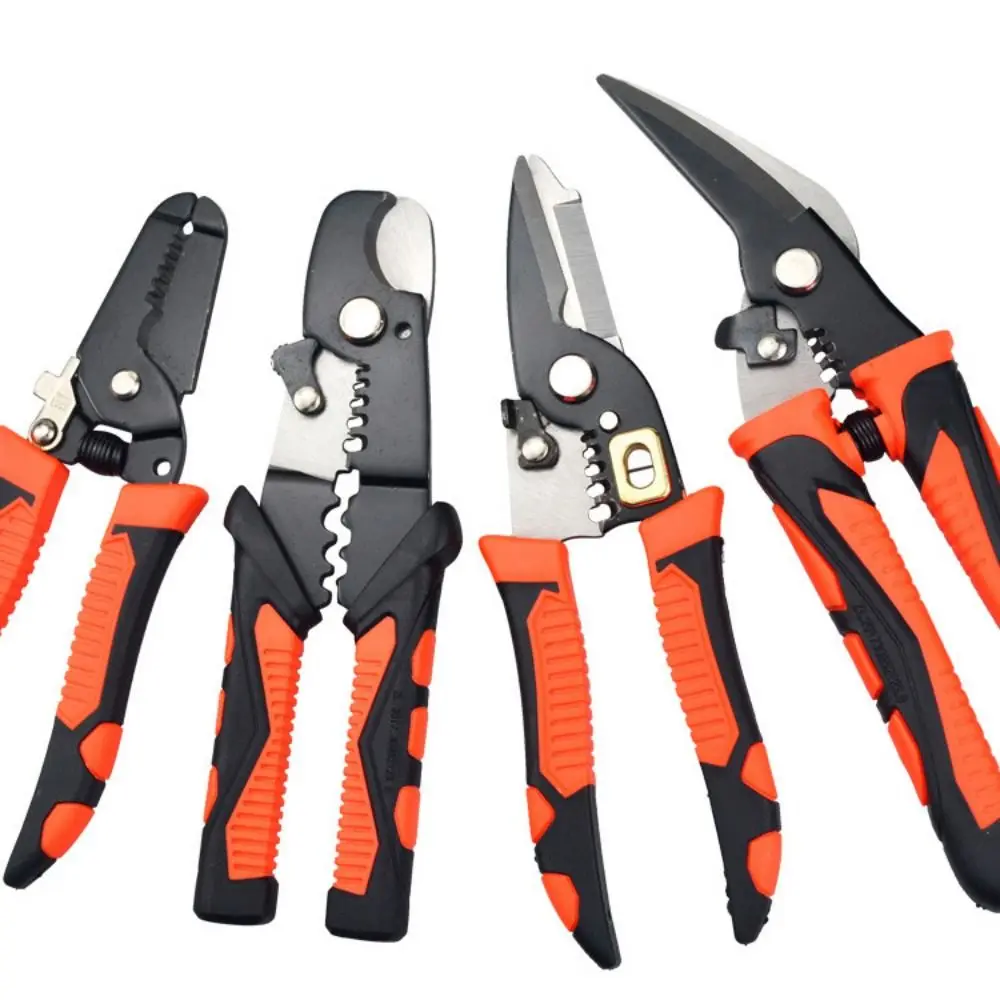 

Adjustable Electrician Tongs Terminal Crimper Hand Tools Stripping Pliers Wire Stripper Crimping Pliers Cable Cutter