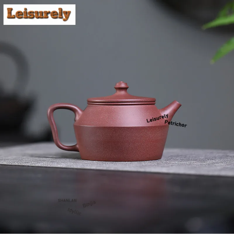 420ml Creative Yixing Purple Clay Teapots Handmade Large Caliber Pot Raw Ore Peach Blossom Mud Kettle With Filter Zisha Tea Set