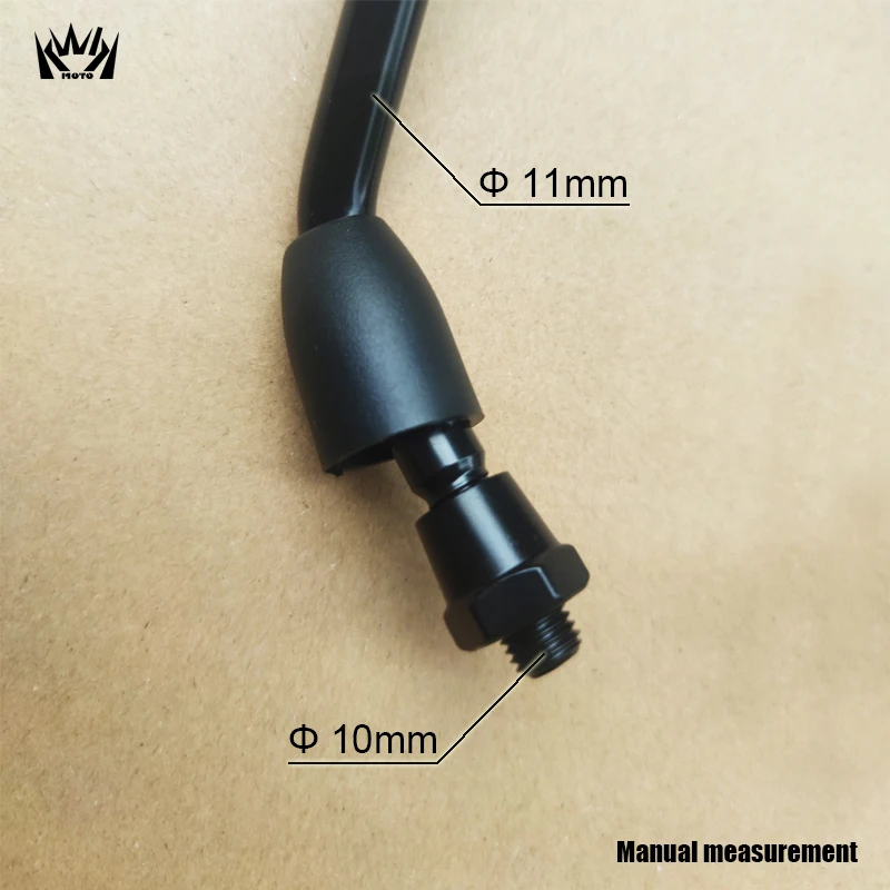 KWIKMOTO 범용 오토바이 미러, 전기 자전거 스쿠터 백미러, 전기 모빌 후면 볼록 미러, 10mm, 2 개 쌍