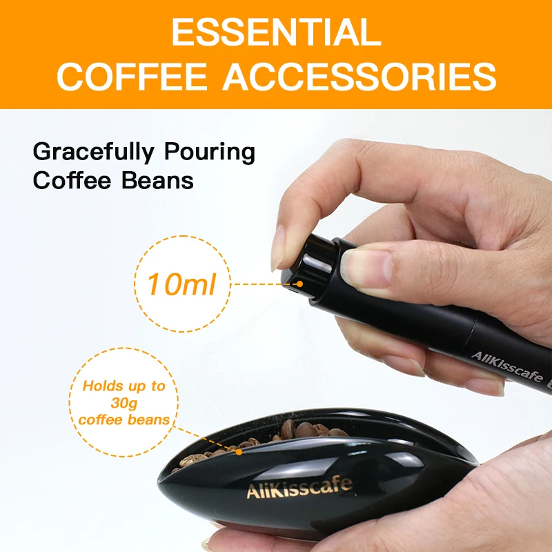 Portable Coffee Bean Atomizer and Dosing Cup Tray Set with Built-In Humidifier - Barista Accessories Pack