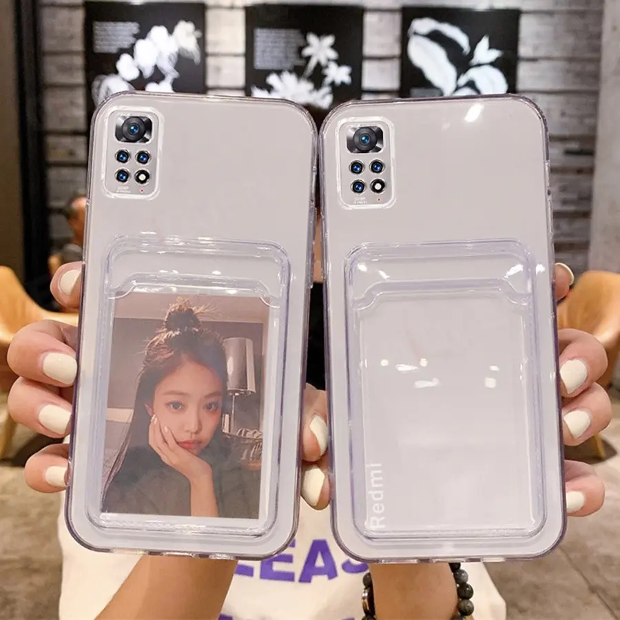 Card Slot Clear Case