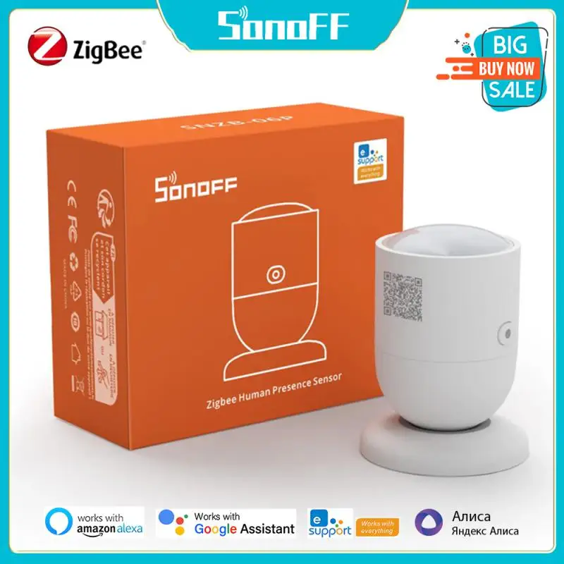

Датчик присутствия человека SONOFF SNZB-06P Zigbee, детектор Rardar, датчик движения, автоматизация умного дома для Alexa Alice ZHA Zigbee2MQTT