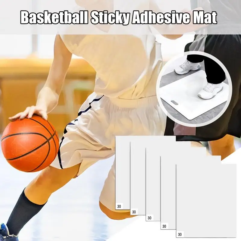 Basketball Sticky Adhesive Mat 15x18in Basketball Grip Mat Slipp Nott Traction Replaceable Sheets Sticky Pad