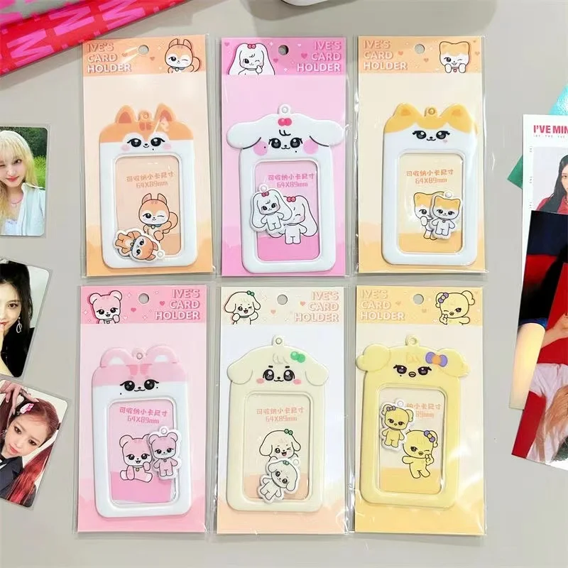 

Kpop Idol Ive Yujin、Gaeul、Wonyoung、LIZ、Rei、Leeseo Photocard Holder Photo ID Card Holder Pendant Keychains