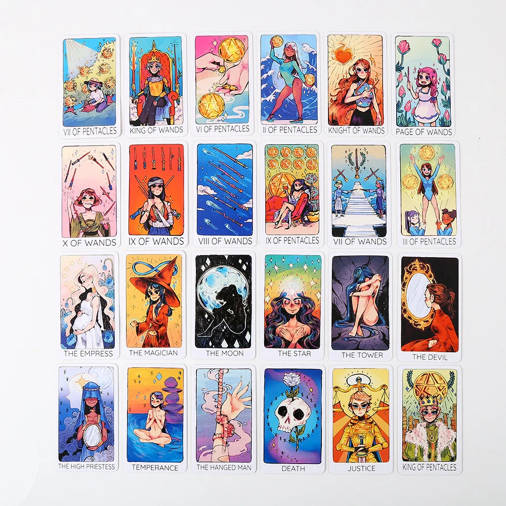 【New arrival】 Britt's Third Eye Tarot cards in Metal Tin Box 10cm*6cm board games gold white-plated Edge 78 cards with paper manual.