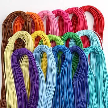 2mm Colorful Round Elastic Cord – 5m Rubber Rope for DIY Sewing & Crafts 1