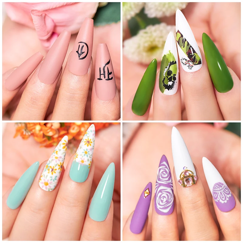Mtssii 120/60/40/24 Colors Gel Nail Polish Set Semi Permanent Hybrid Gel Varnish Set Base Top Coat Soak Off UV LED Nail Gel Kits 4