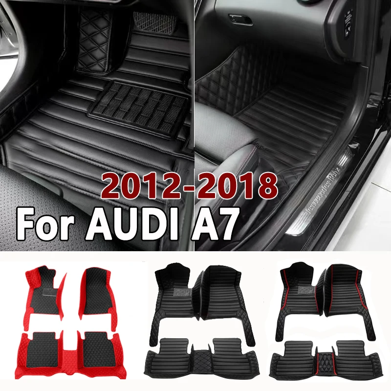 

Car floor mats for AUDI A7 2012 2013 2014 2015 2016 2017 2018 Custom auto foot Pads automobile carpet cover