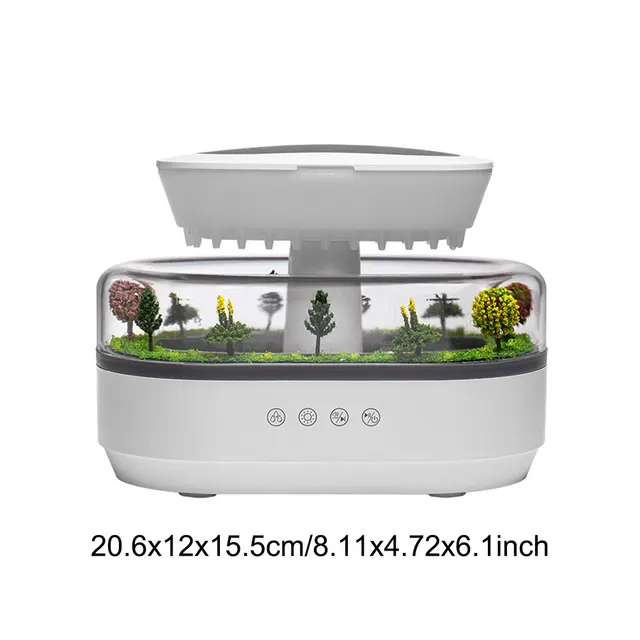 250ml Aromatherapy Essential Oil Diffuser Drip Micro Landscape Air Humidifier with 7 Colors Light for Home Office Air Diffuser 6