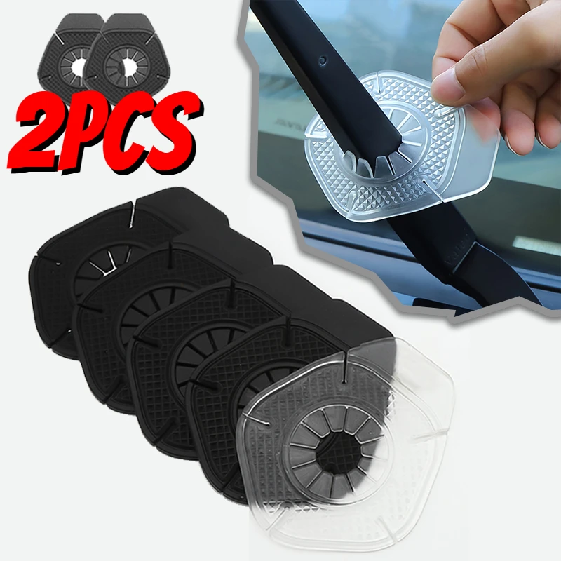 

Car wiper hole protective cover Car Windshield Wiper Arm Bottom Hole Protective Cover Silicone Dustproof Leaves Auto Accessories