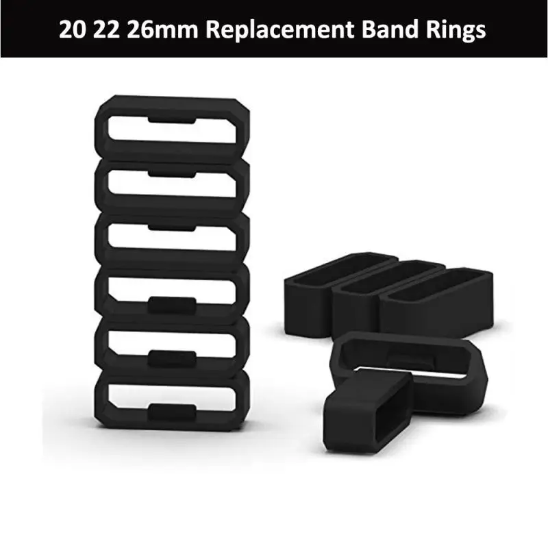 Replacement Rubber Watch Strap Band Keeper Loop Security Holder