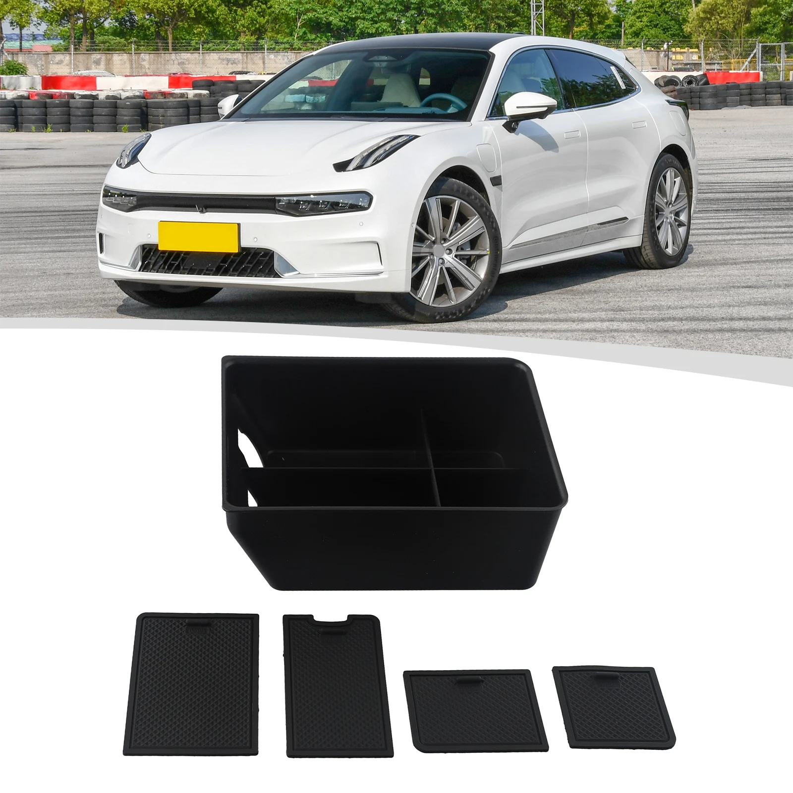 

Для ZEEKR 001, лоток, коробка для хранения, Автомобильный Центр, аксессуары, центральный органайзер, абсолютно новый, высокое качество