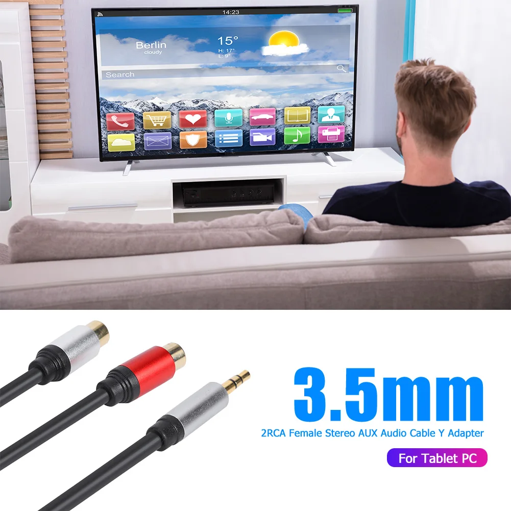   PVC ˷̴  Ŀ ܺ Ŀ, TRS ׷ - RCA  Y ø ̺, 3.5mm, 1/8 ġ