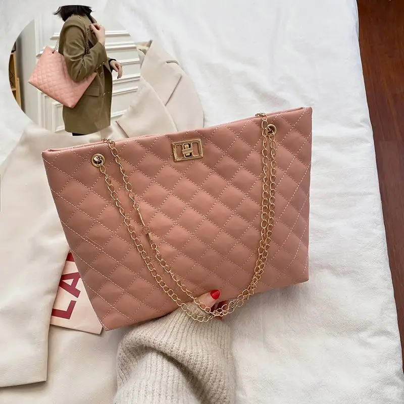 

Women's Totes Rhombus Shopping Shoulder Bag Small Chains Handbags