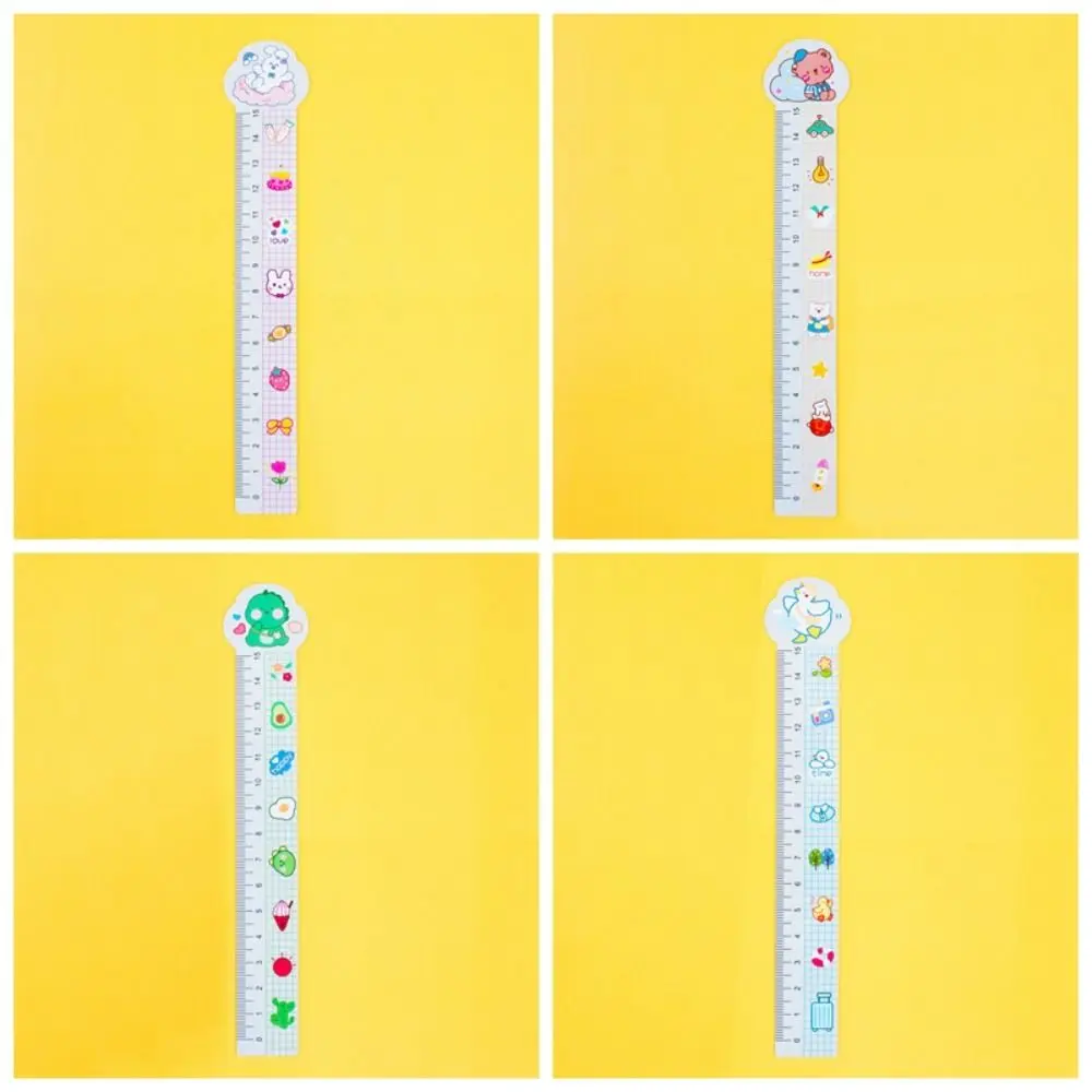 

Cartoon Animal Measuring Ruler Multifunctional Cute Soft Ruler Dinosaur Bear Pattern Soft Straight Rulers Height Measure