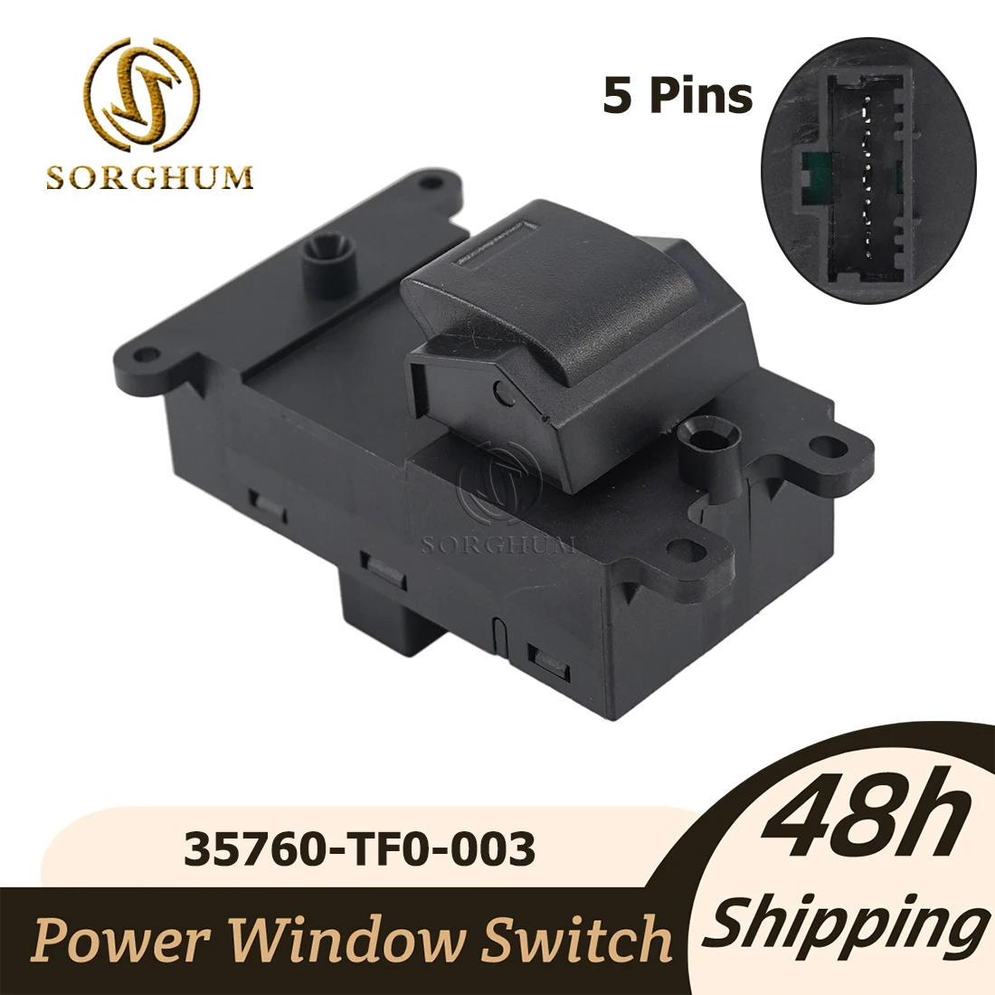 

Sorghum Car Rear Left Right Power Master Window Switch 35760-TF0-003 35760TF0003 For HONDA JAZZ CITY 2009-2014 CIVIC 2012-2015