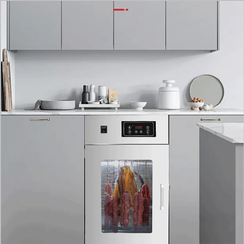 Dryer Rotating Sausages Bacon Chicken Duck Beef Food Dehydration Case Commercial Consumer Meat Machine 360° Household Air-dried 6