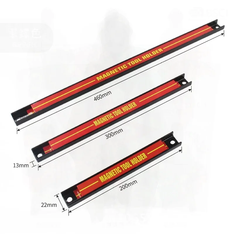 pcs 200/300/460mm 자석 공구 홀더 헤비듀티 자석 공구 바 스트립 랙 렌치 하드웨어 공구 랙 작업장 보관 공구