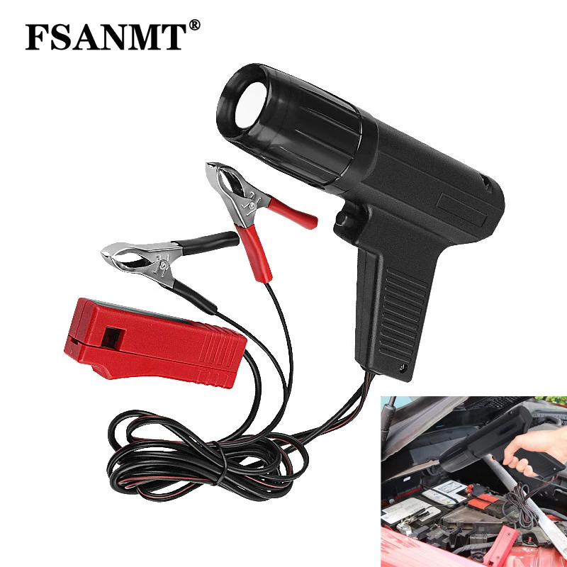 12v Professional Ignition Timing Light Strobe Lamp Inductive Petrol Engine 025mm Car Motorcycle