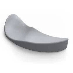 Ergonomic Silicon Gel Non - Slip Wrist Rest Support Mouse Pad (Gray left)