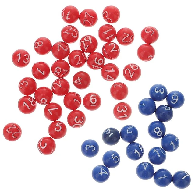 BESPORTBLE 120 Pçs Bola Numérica Colorida Bolas De Sorteio Bolas De Loteria  1-60 Bolas Coloridas