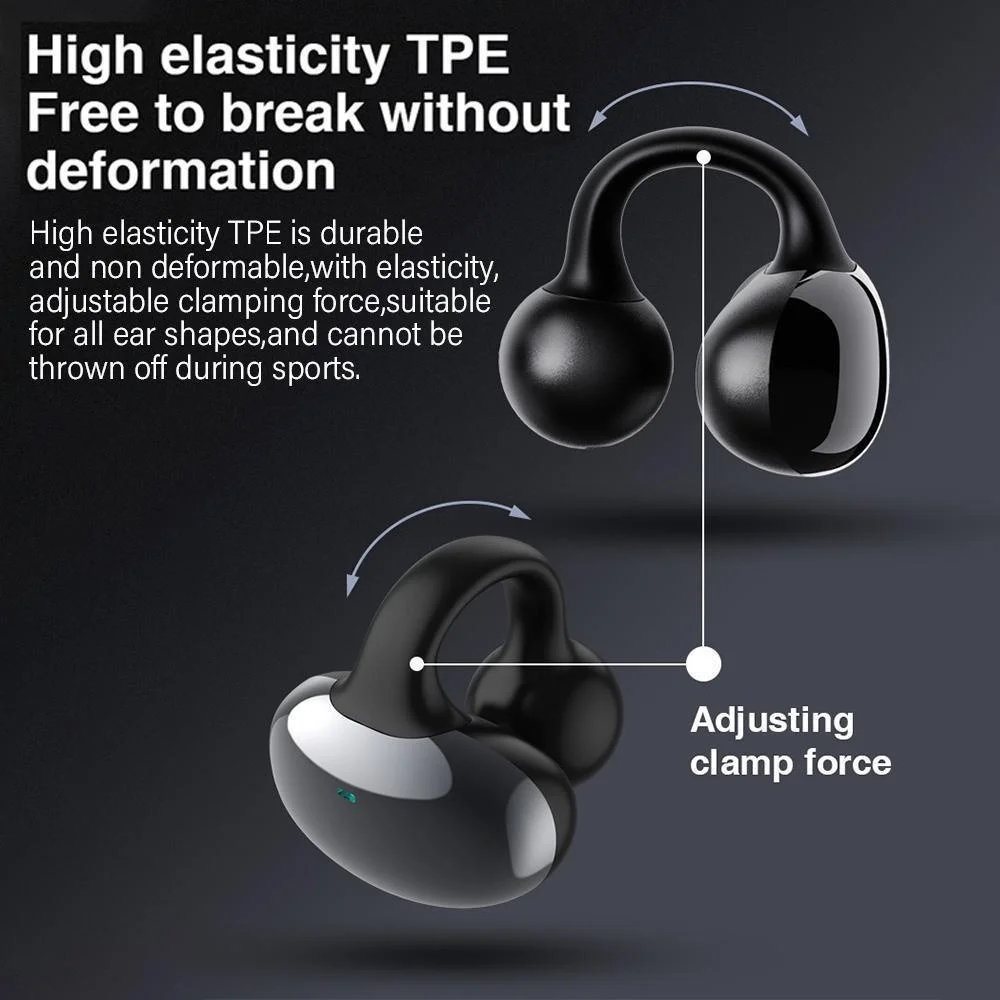sem Fio Clip-on Ouvido Aberto Fones de Ouvido com Caixa de Carregamento Bluetooth 5.3 Fones de Ouvido 35 Horas Playtime Novo 2023 - Image 2