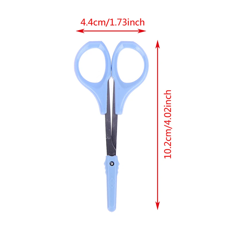 3 Sizes Eyebrow Scissor Stainless Steel Curved Nails Dead Skin Nose Hair Remover Clip Trimmer Pedicure Makeup Tool