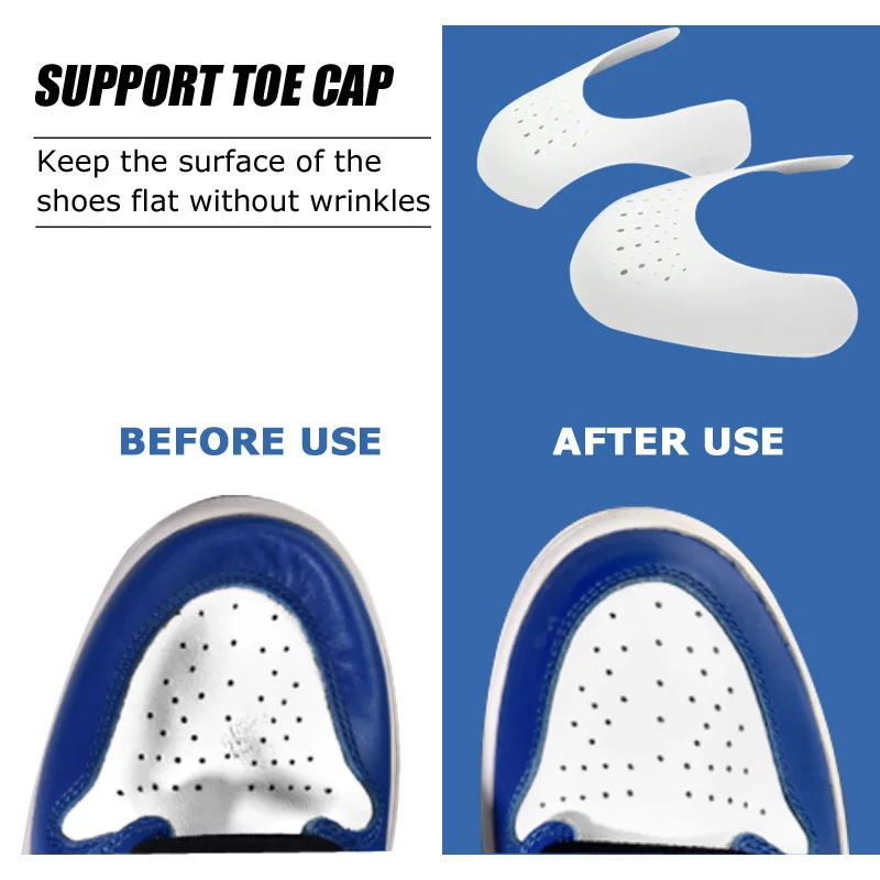 10 Pair Crease Protector Shoe Anti Crease Bending Crack Toe Cap Support Shoe Stretcher Lightweight Keeping Sneakers Accessories