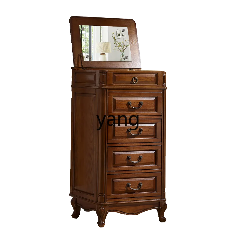 

L'm'm-Style Solid Wood Chest of Drawers Bedroom Vintage Storage Chest of Drawers Locker