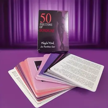 Gioco di Carte per Coppie con 50 Posizioni Diverse, Gioco per Adulti per Serate Romantiche