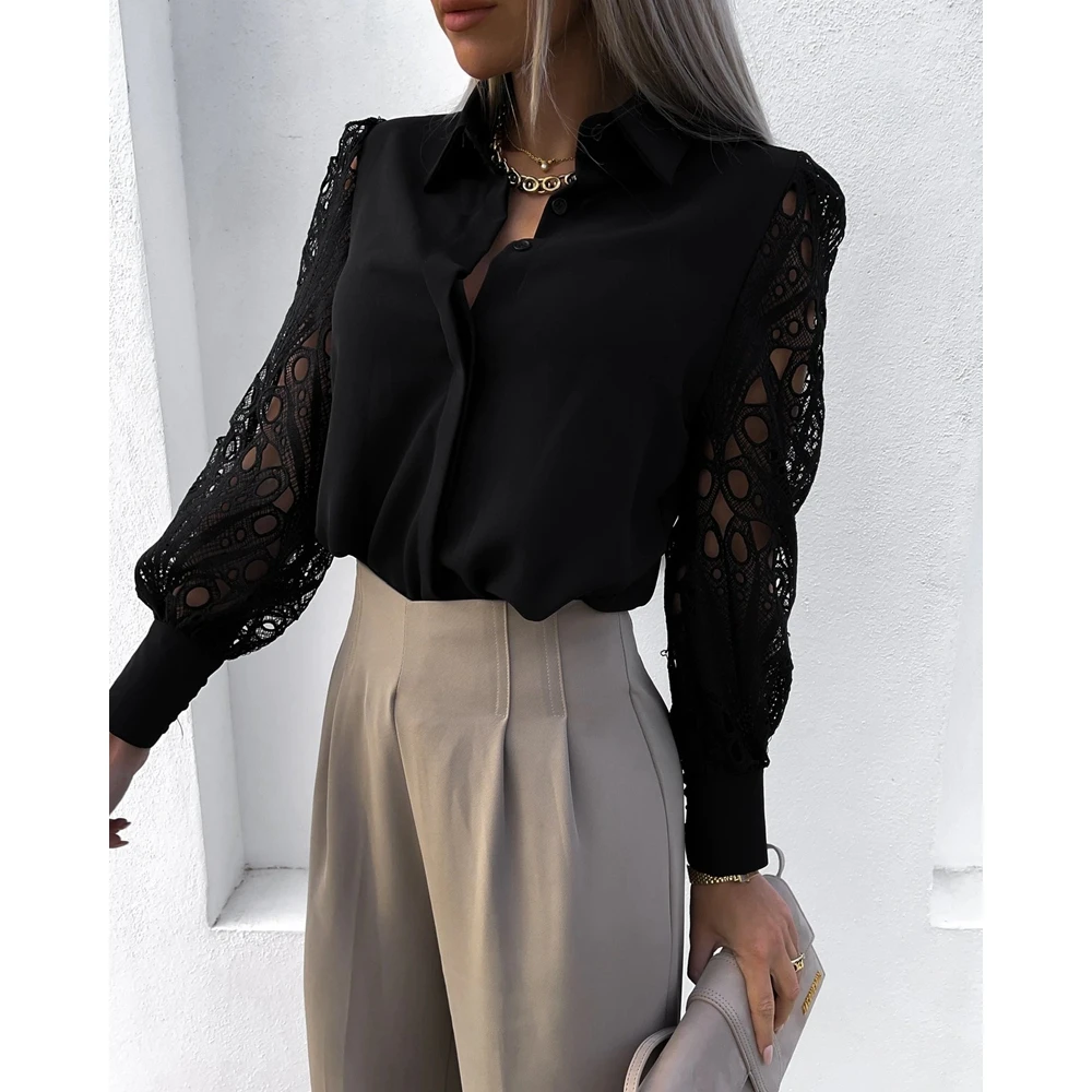 Рисунок 2 - Женская ажурная рубашка на пуговицах