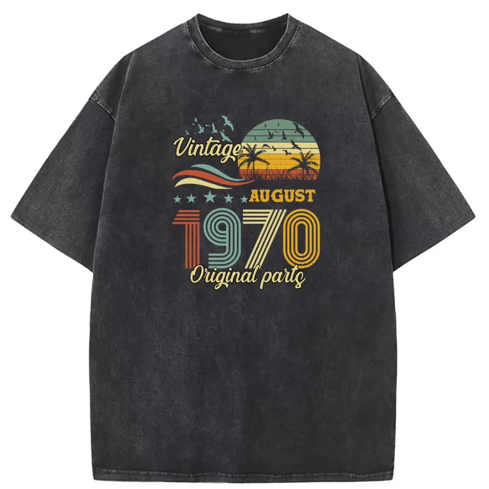 

Vintage August 1970 Original Parts Man Retro T-shirts Cotton Long Sleeve Tee Shirt Men Printed Washed Sweatshirts Adult Clothing