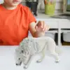Mini Wolf Figurine Home Decor Hand Painted Model Collection Educational Toy for 4