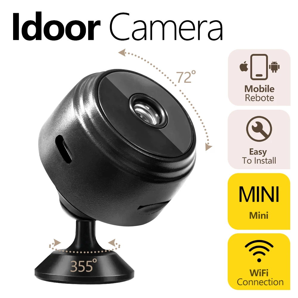 A9 WiFi Mini Camera Wireless Video Recorder Voice Recorder Security Monitoring Camera Smart Home For Infants And Pets 3 A9 WiFi Mini Camera Wireless Video Recorder Voice Recorder Security Monitoring Camera Smart Home For Infants And Pets 3