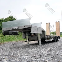 LESU RC 1/14 Metal Hydraulic Trailer Remote Control Cars Electronic Lifting Legs for Tamiyaya RC Tractor Truck Model Toy TH16847 1