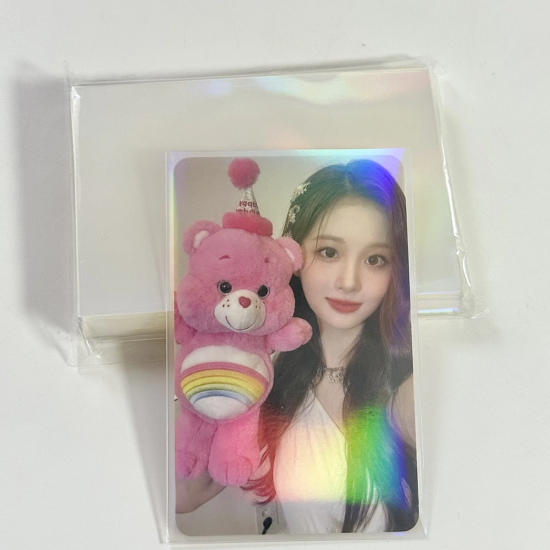 Sharkbang 50pcs/Lot Holo Card Sleeves 61x91mm 58x89mm Laser PP Kpop Holder For Postcards Films Game Cards Photocard Protector 3