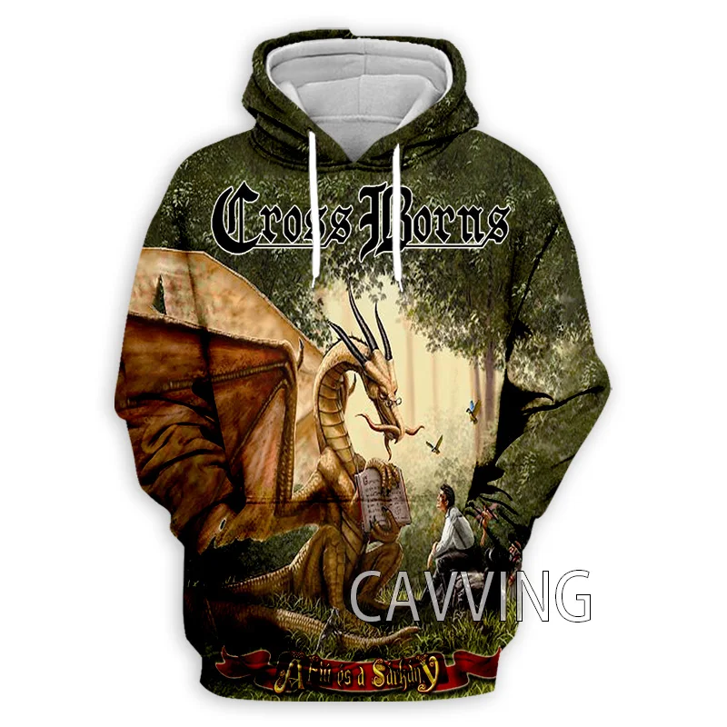 

New Fashion Cross Borns Rock 3D Printed Clothes Streetwear Men Hoodies Sweatshirt Fashion Hooded Long Sleeve Pullover Tops