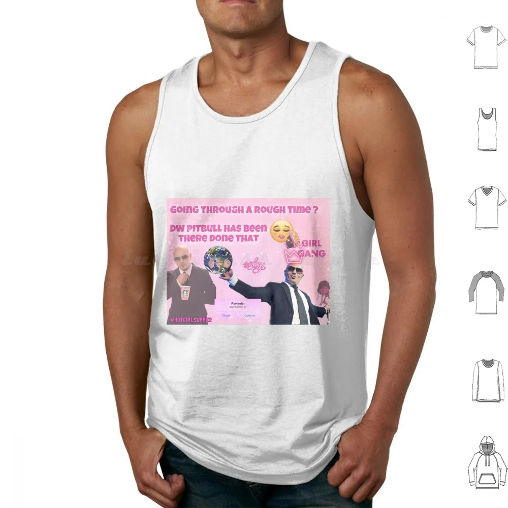 Pitbull Sray Canotte Gilet Senza Maniche Pitbull Mr Worldwide Mr 305 Hotel Fireball Sray Queen Girl Live Laugh Love Hot Girl
