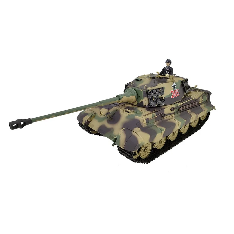 German Tiger King Henschel Heavy Remote Control Tank Projectile 2.4G Remote Control Model Multifunctional Remote Control Toy