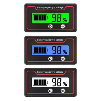Indicatore di capacità della batteria 9-120V Indicatore LiFePO4 al litio acido al piombo 12V 24V 36V 48V 60V 72V 84V