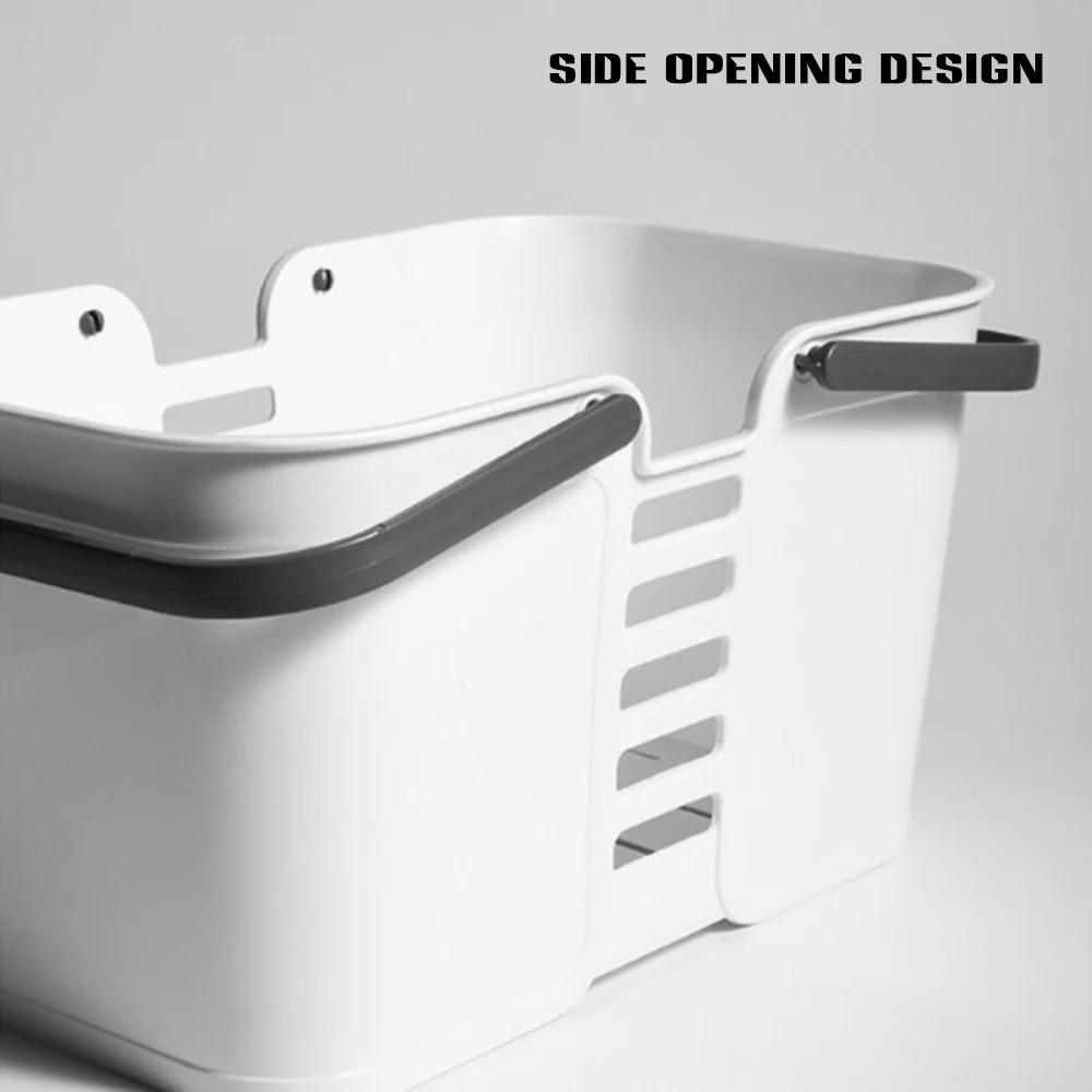 Newest Plastic Portable Basket for Bathing Bath and Shower Cleaning Tote with Handles Basket Storage for Bathroom Space Saving