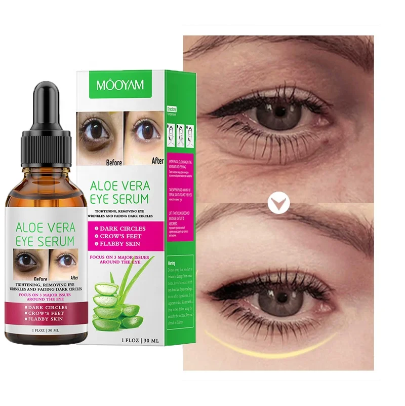 Aloe Anti Dark Circle Eye Serum Peptide Anti Wrinkle Anit Aging Remove Eye Bags Puffiness Skin Care Beauty Health 30G крем для ног health academy extra aloe интенсивный 160 мл