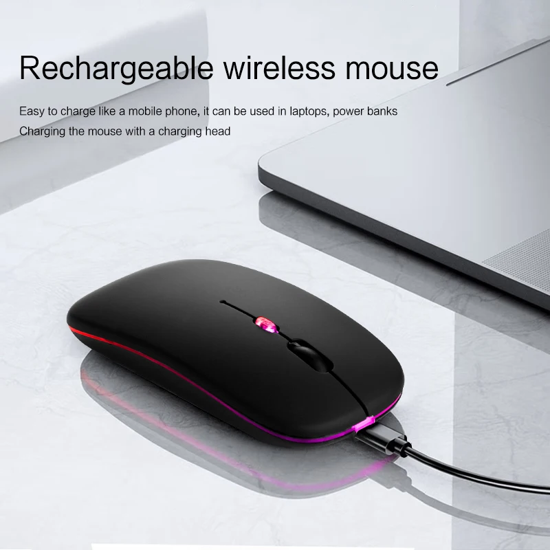 Mouse sem Fio Bluetooth para Xiaomi Pad Pro 2023 Mipad mi Pad Pro Mipad5 Huawei Matepad 11 Recarregável Mini Mouse Silencioso - Imagem 2