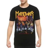 Manowar Fighting the World T-Shirt / Men's Women's Sizes / Cotton Tee (MAN-45872) 1