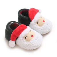Winter Christmas Snow Boots Cute Cartoon Santa Claus children's Shoes For Baby Boys And Girls Christmas Shoes Suitable For 0-18M 2