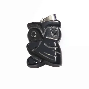 Owl Carving Natural Stone Gemstones