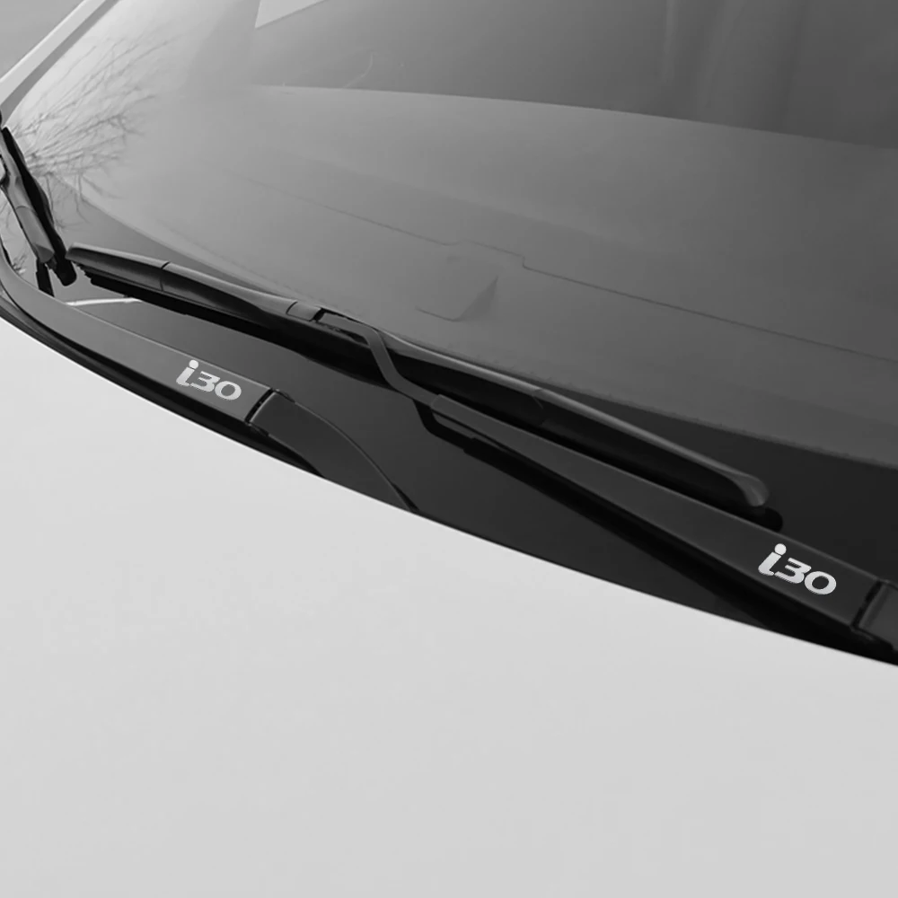 Metal emblem Auto Decor Reflective Decals Car Window Wiper Stickers For Hyundai i30 elantra Styling Accessories |